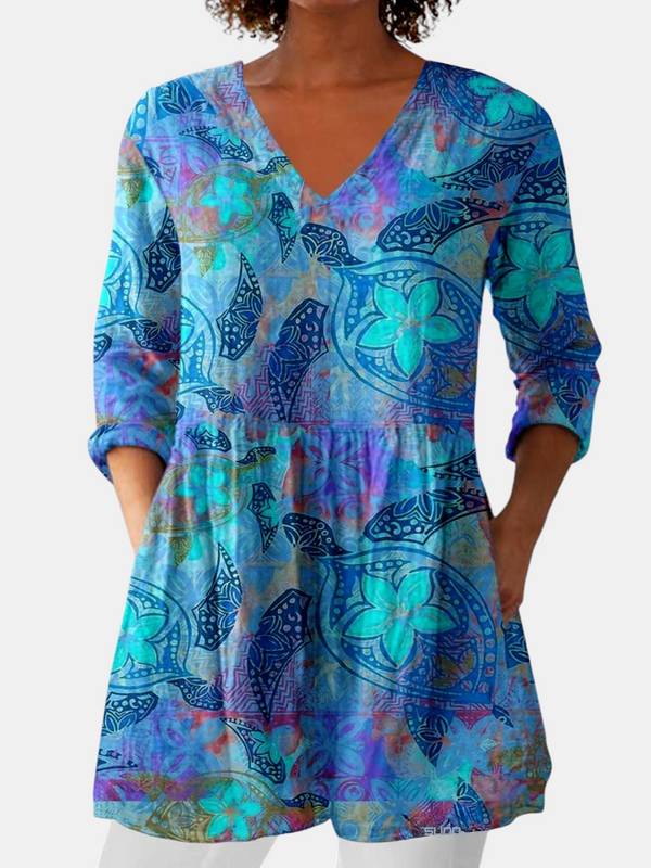Juliette | Blouse Longue à Col en V