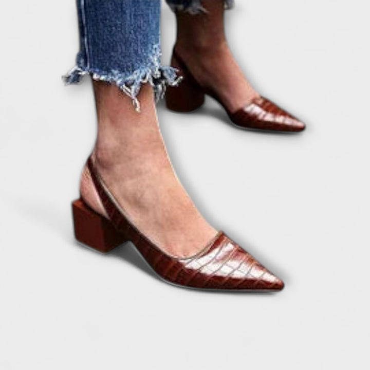 Bertlinde - Escarpins Slingback Asymétriques