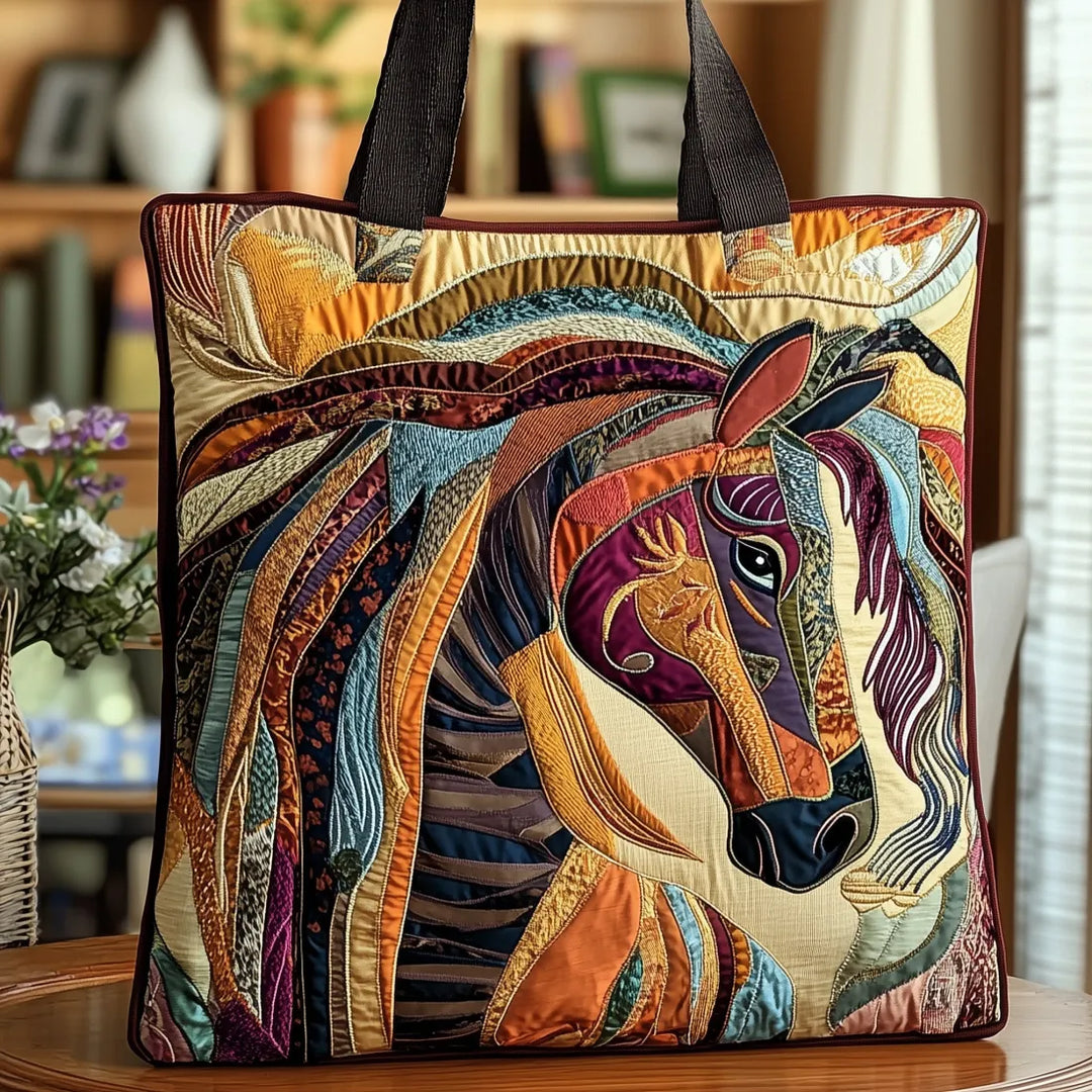 Mosaic Horse Shopper Bag