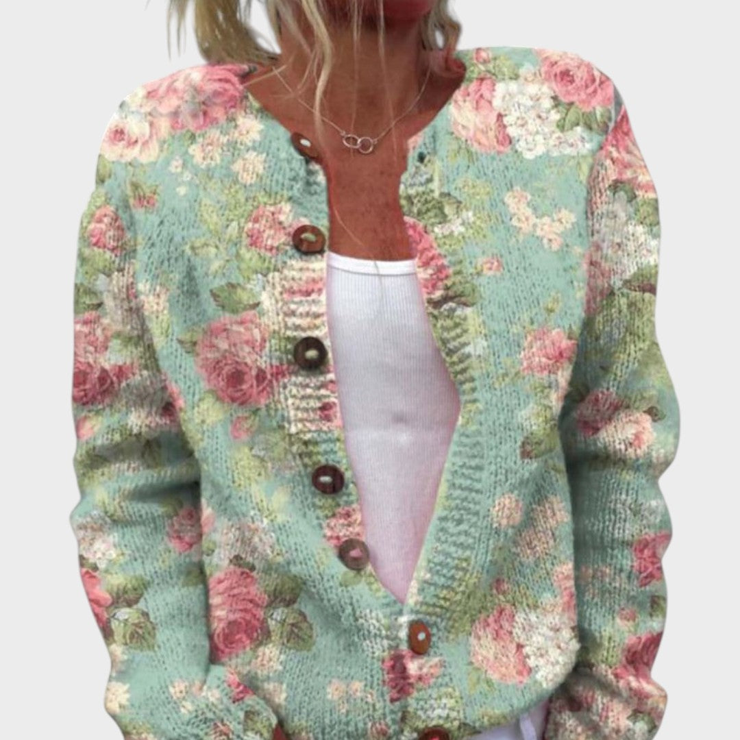 Vera - Autumn Floral Cardigan