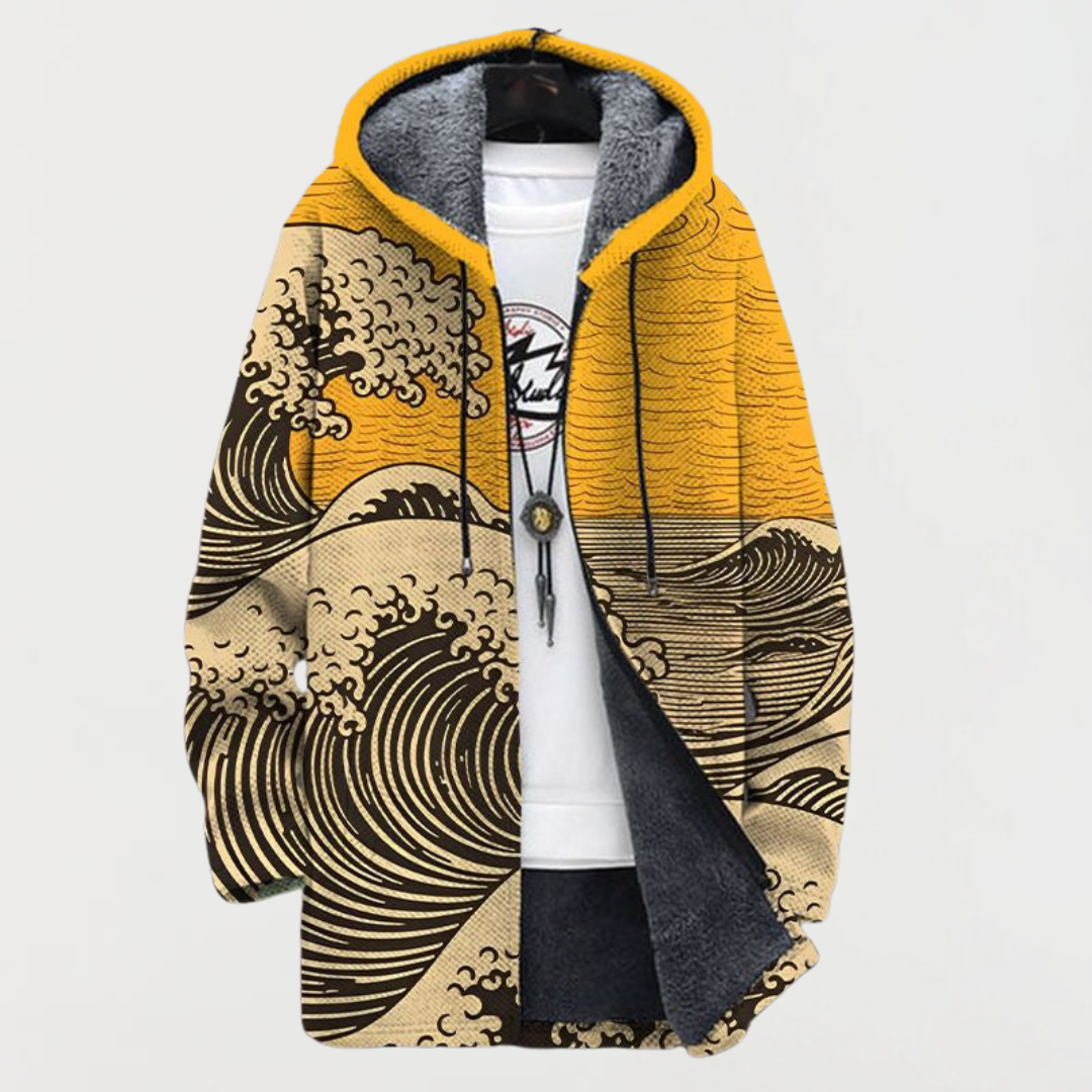 Wave Pattern Coat