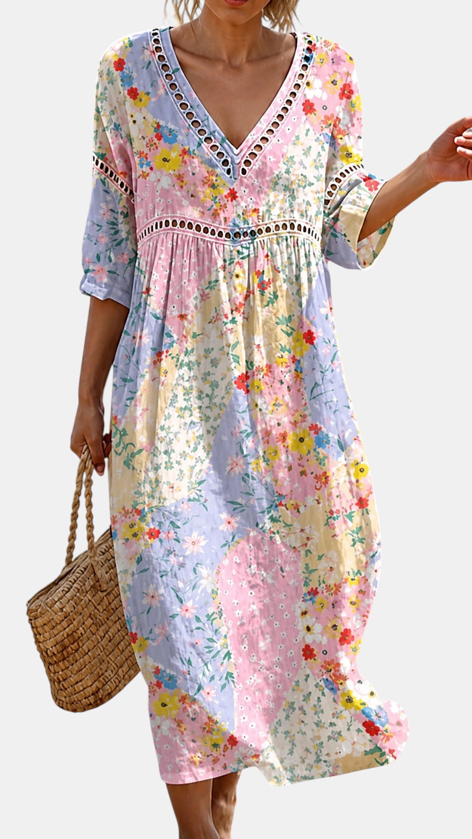 Robe de Plage Fleurie Douce