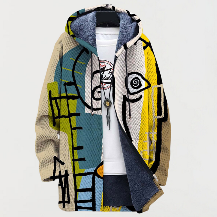 Abstract Pattern Coat