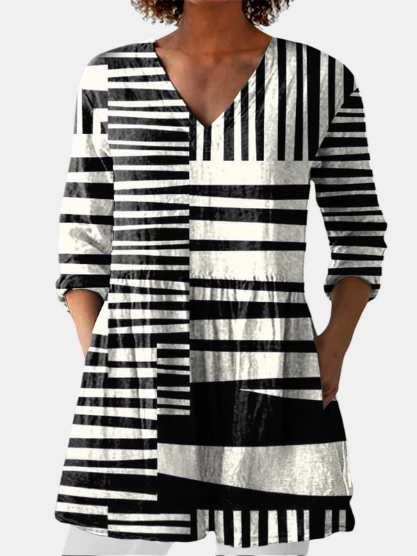 Sophie | Blouse Longue à Col en V