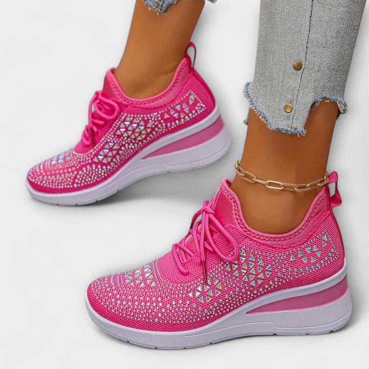 Gisela - Baskets Scintillantes avec Strass