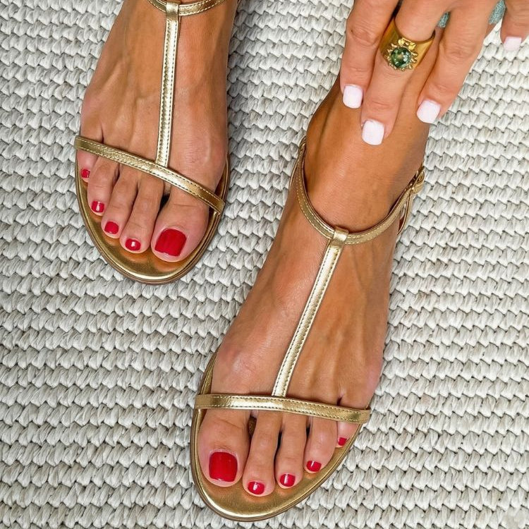 Aednat - Golden Spring Sandals