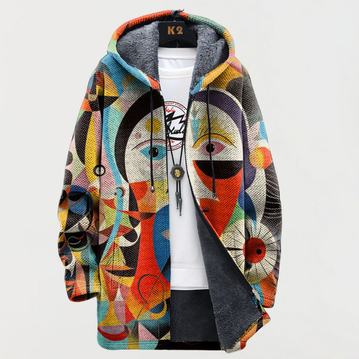 Abstract Pattern Coat