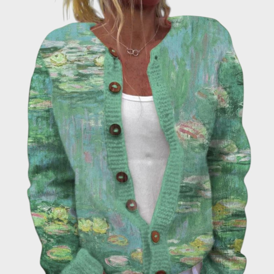 Sceircnoic - Golden Petal Cardigan