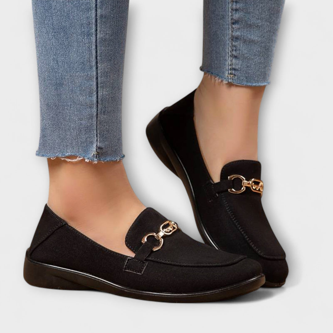 Friederike - Mocassins Marron à Boucle