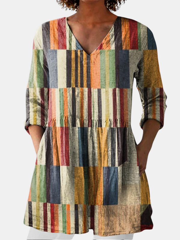Chloe | Blouse Longue à Col en V
