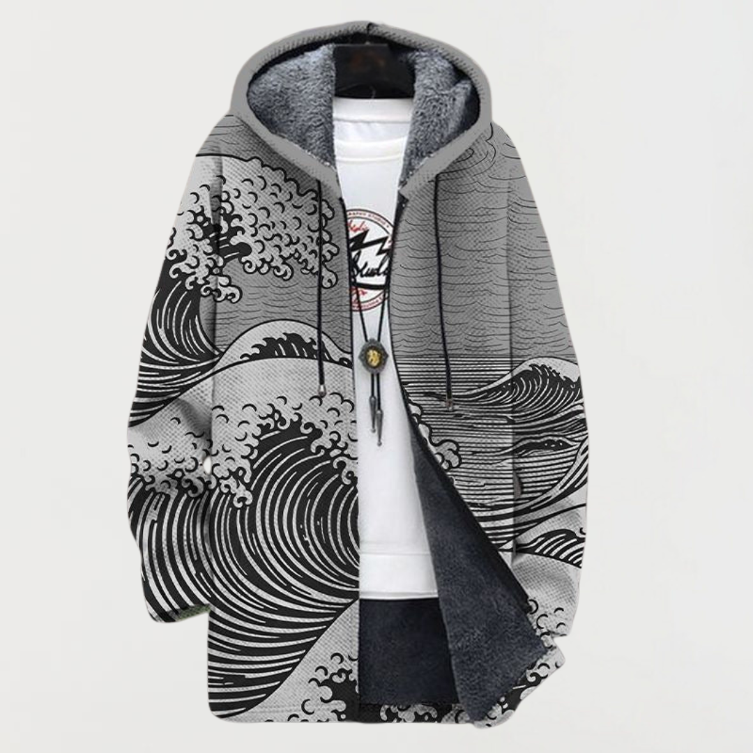 Wave Pattern Coat