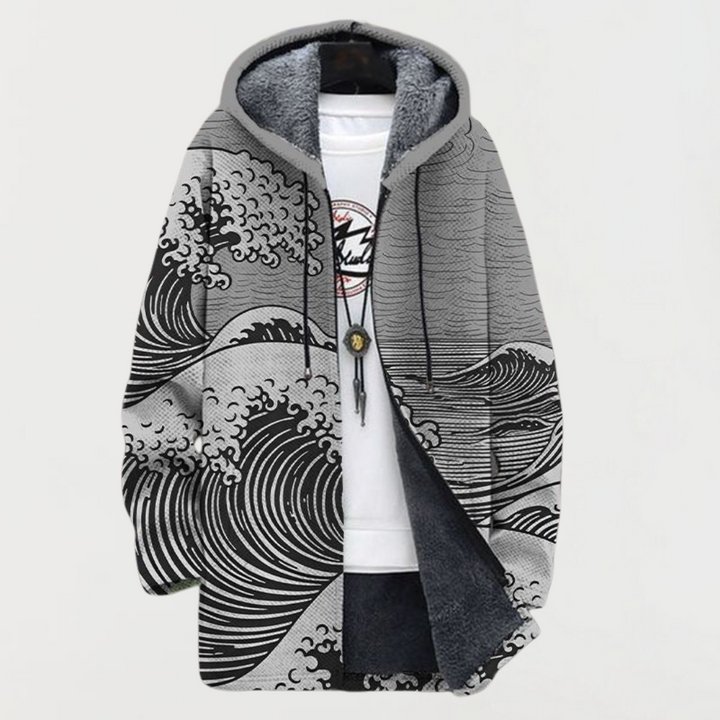 Wave Pattern Coat