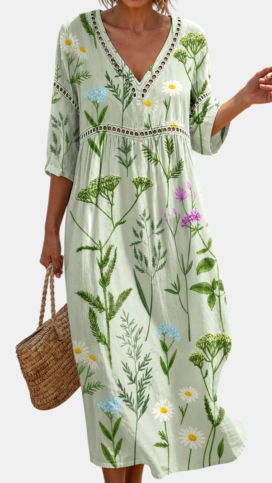 Robe de Plage Botanique et Fraîche
