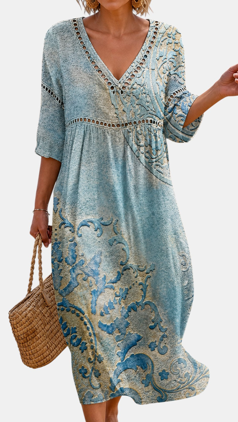 Robe de Plage à Motif Élégant