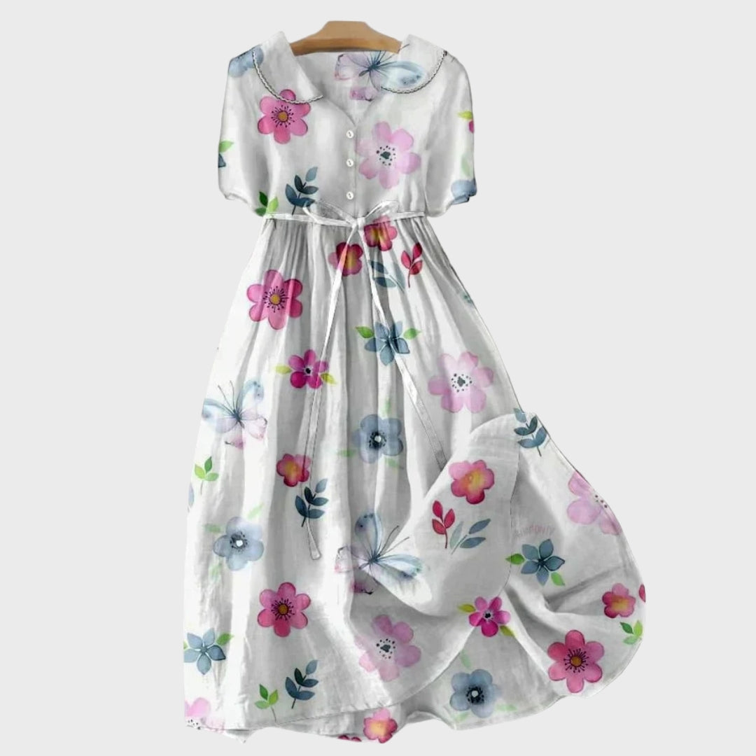 Luftiges Frühlingsblüten-Kleid