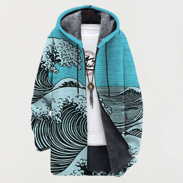 Wave Pattern Coat