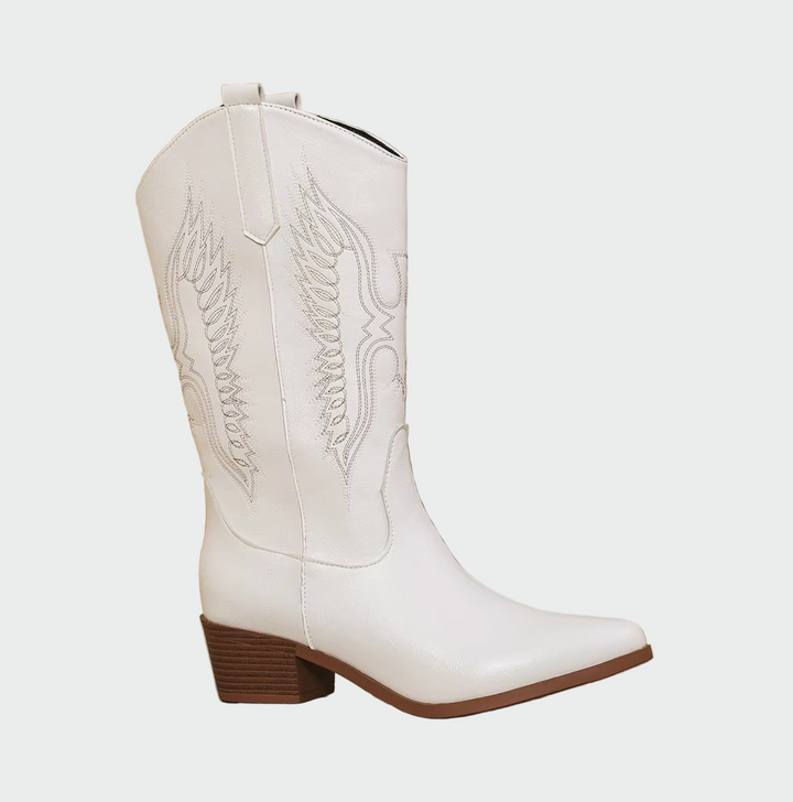 Elena - Skórzane zachodnie kowbojskie buty