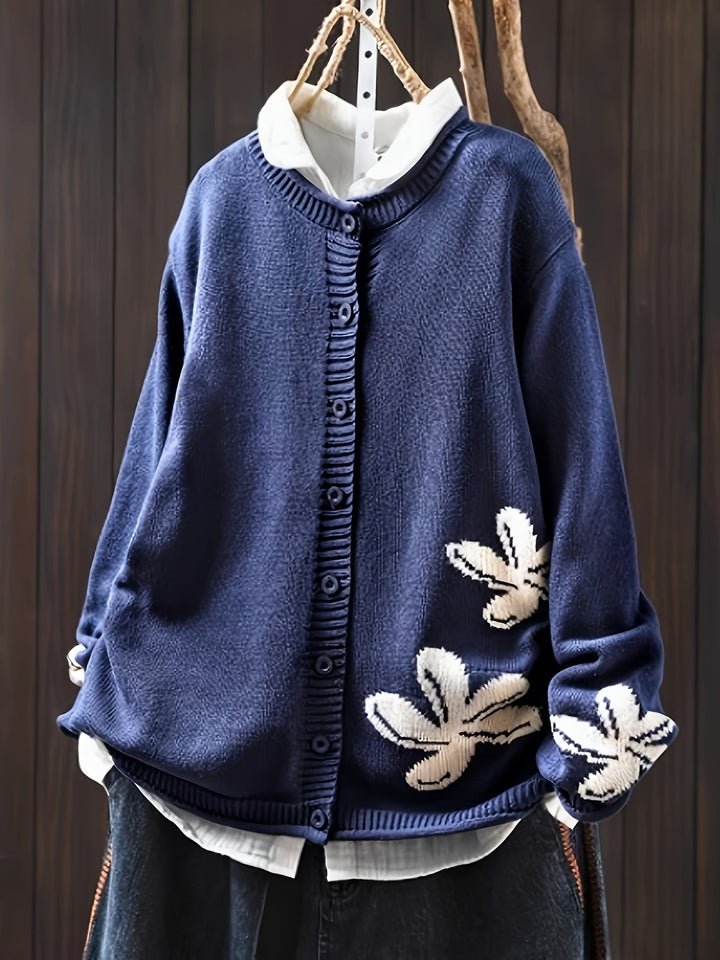 Safira - Cardigan with Floral Pattern