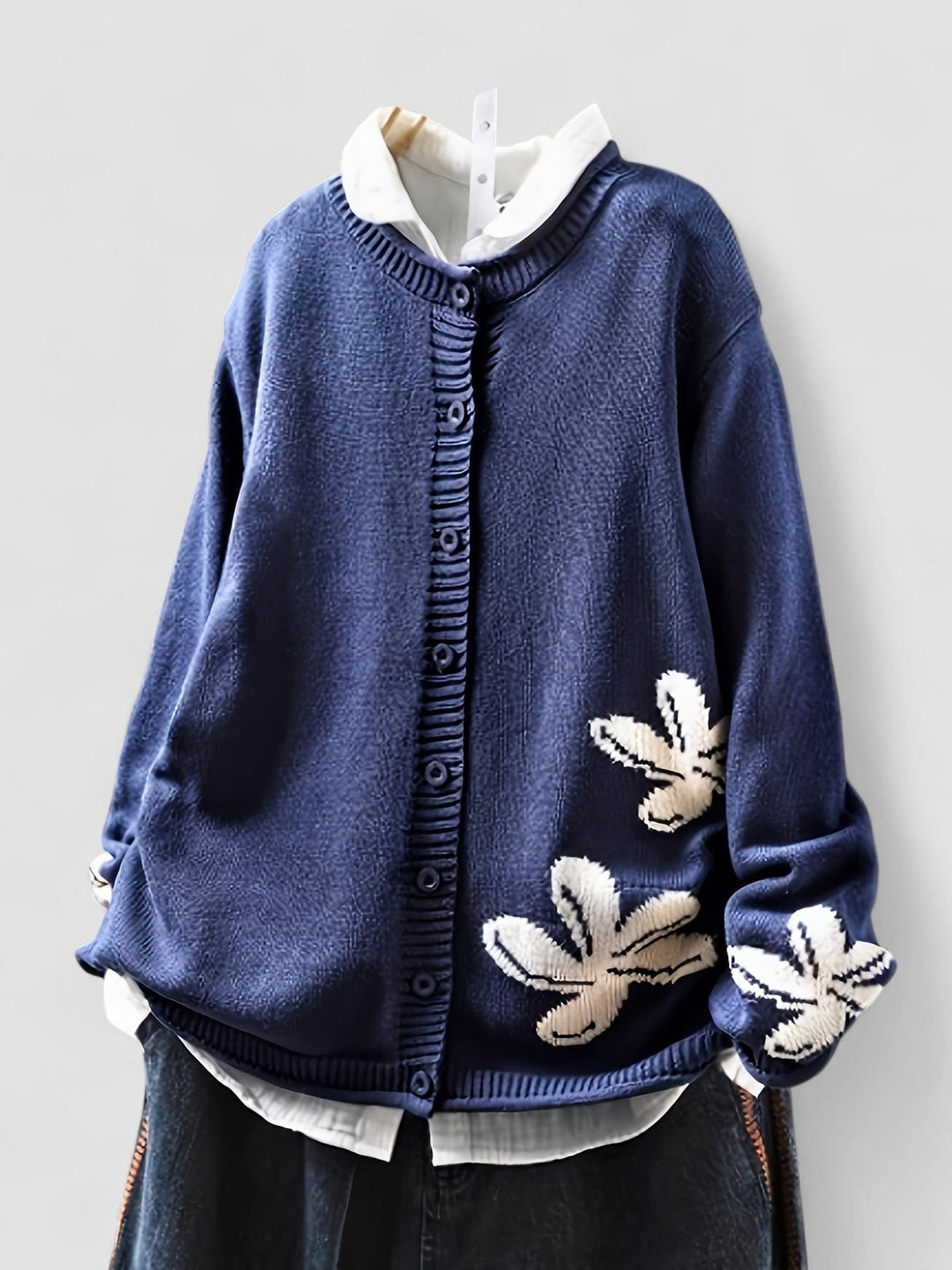 Safira - Cardigan with Floral Pattern