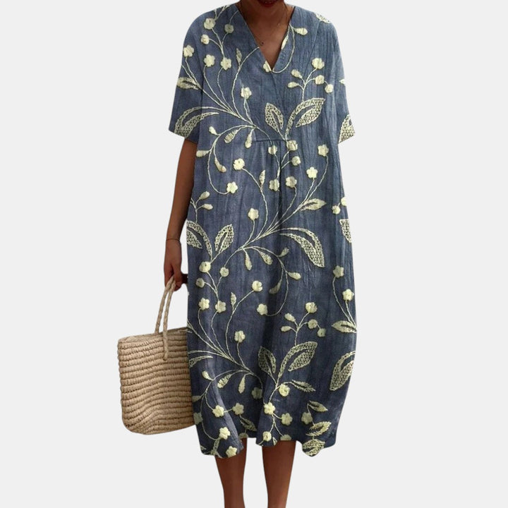 Robe d'Été Flatteuse à Imprimé