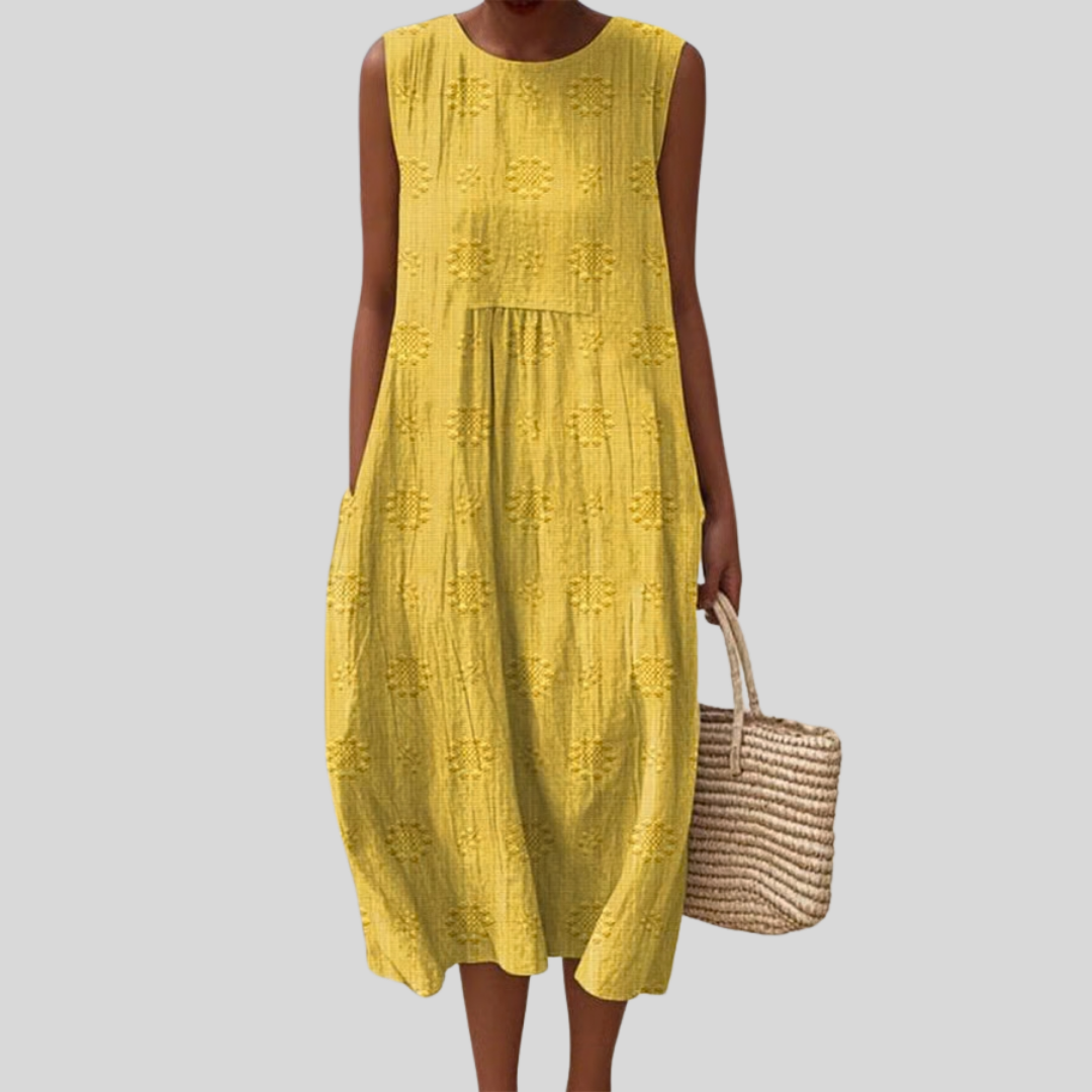 Nora - Dress Flaxen