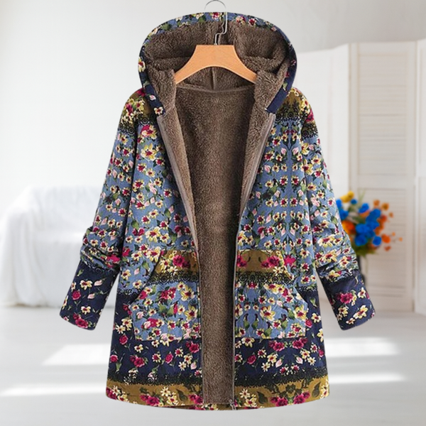 Martina | Manteau à Motif Floral Vintage