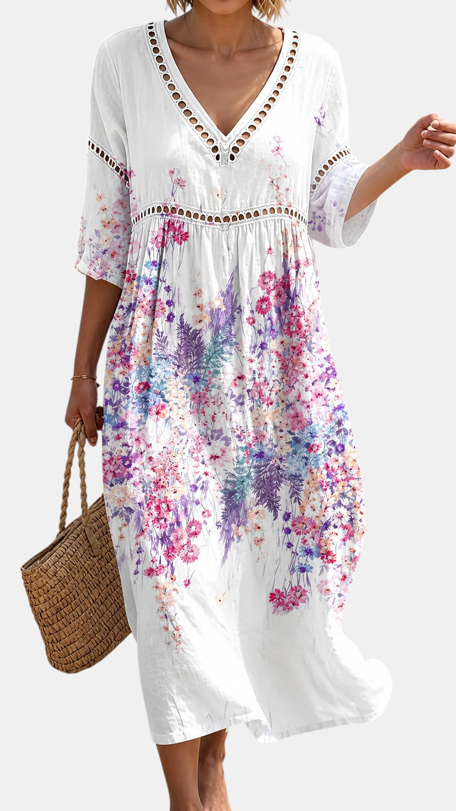 Robe de Plage Fleurie Légère et Aérienne