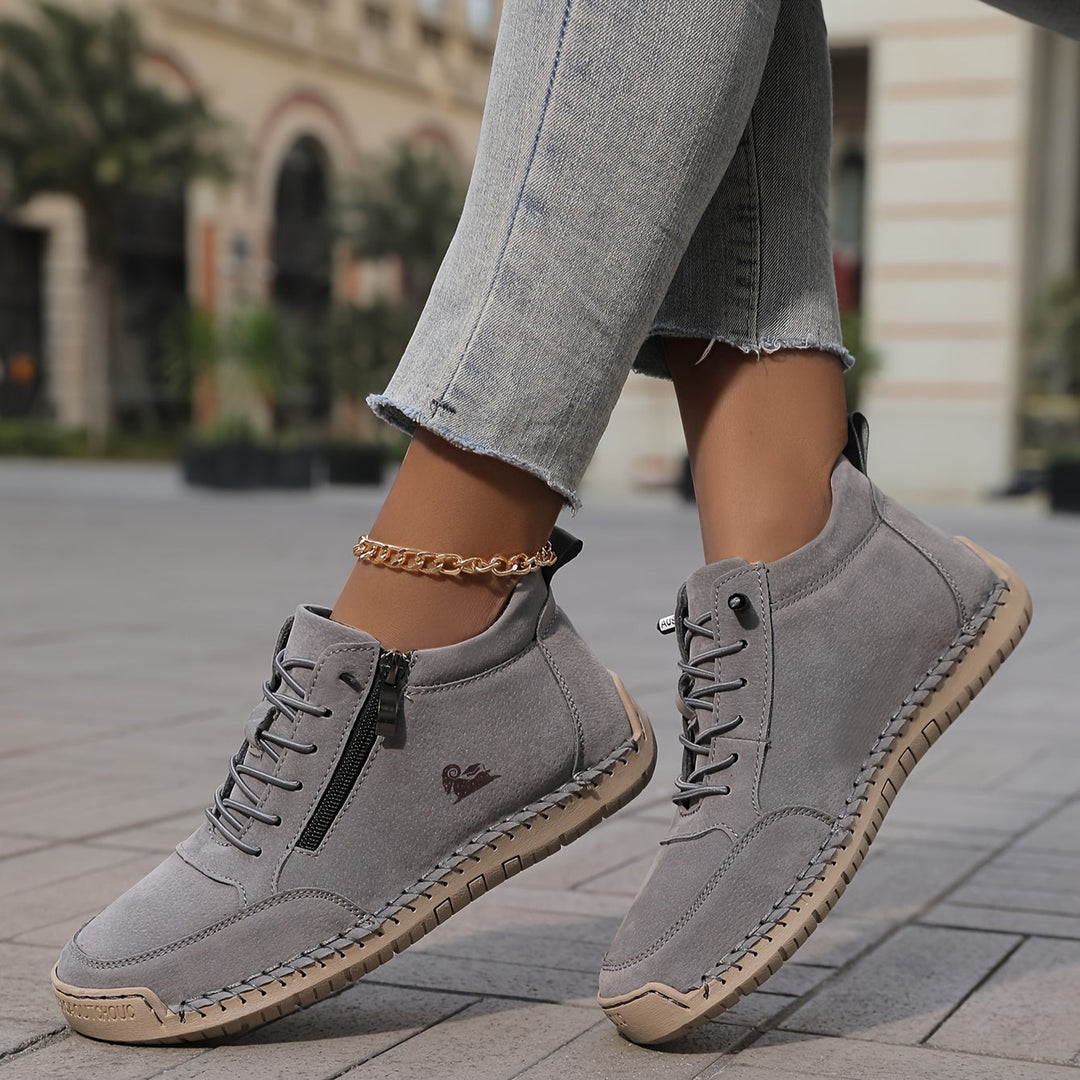 Mila – Baskets orthopédiques confortables + fermeture éclair
