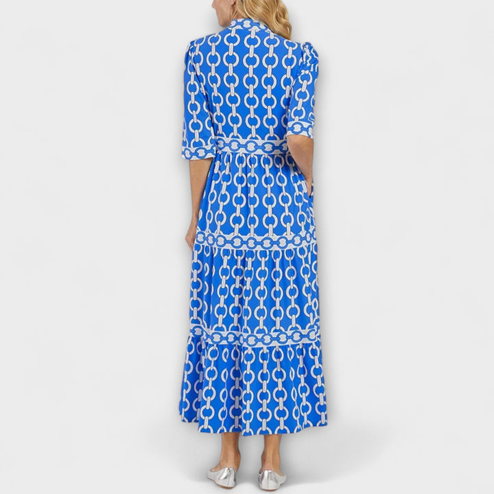 Juliette - Midi-Kleid mit Kettenmuster