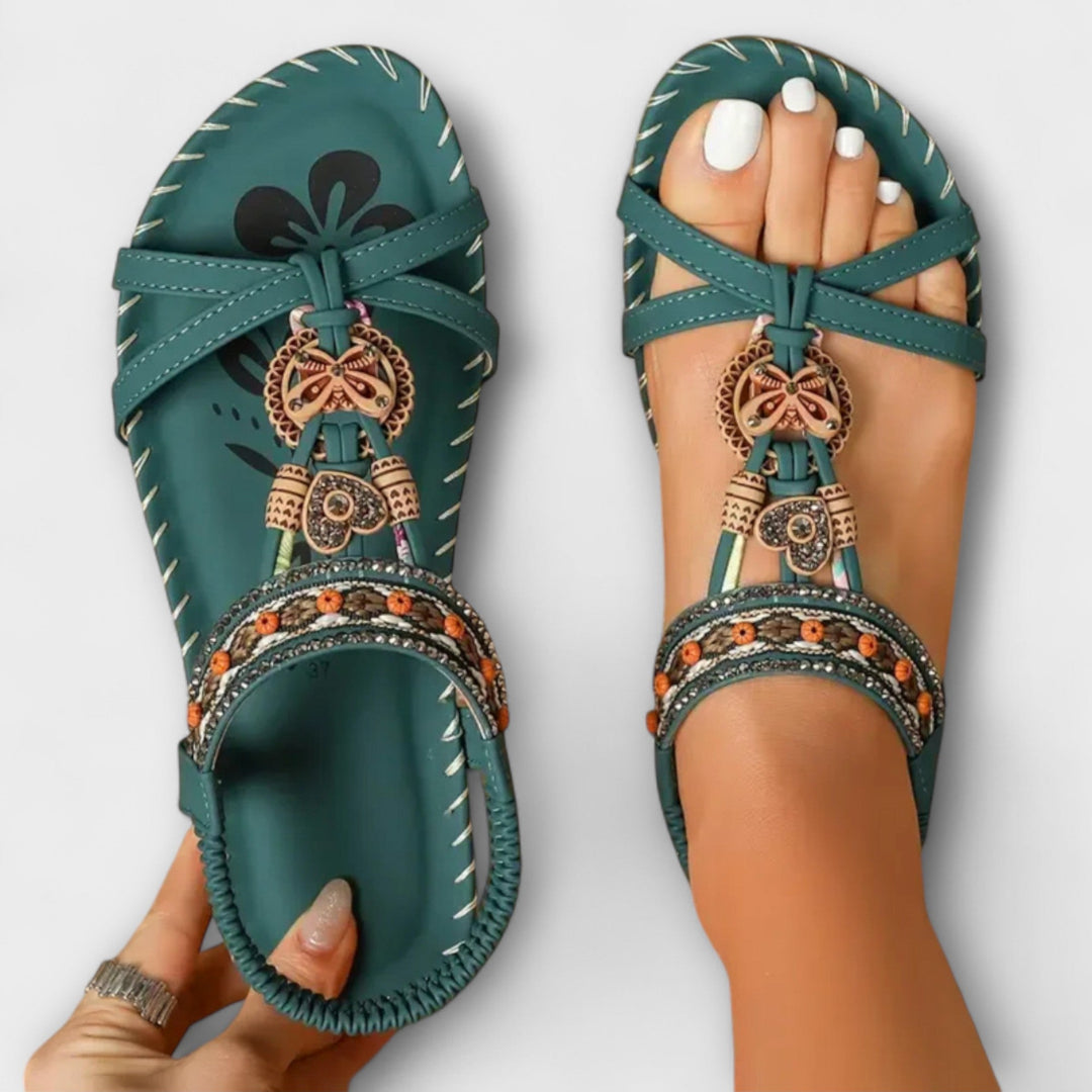 Cordelia - Sandales Ibiza Vertes