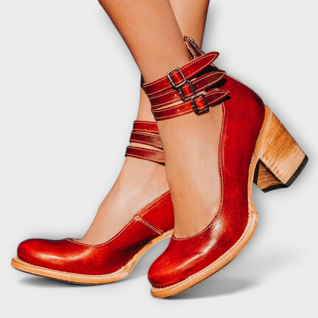 Marga - Bottine en Cuir à Triple Bride