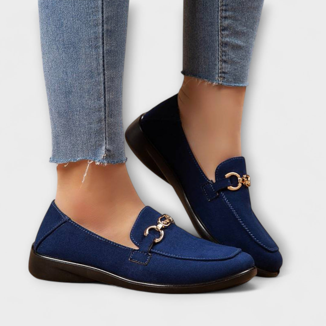 Friederike - Mocassins Marron à Boucle