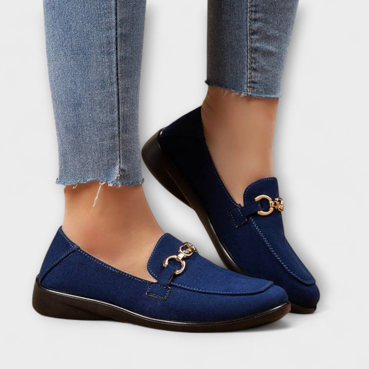Friederike - Mocassins Marron à Boucle