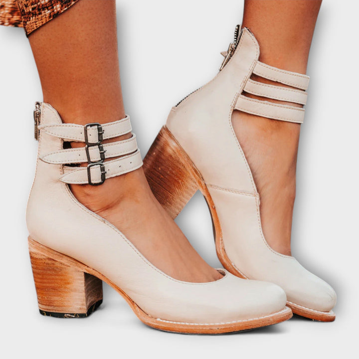 Marga - Bottine en Cuir à Triple Bride