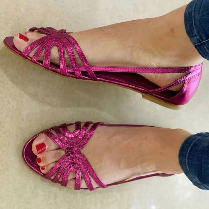 Nuala - Golden Summer Sandals