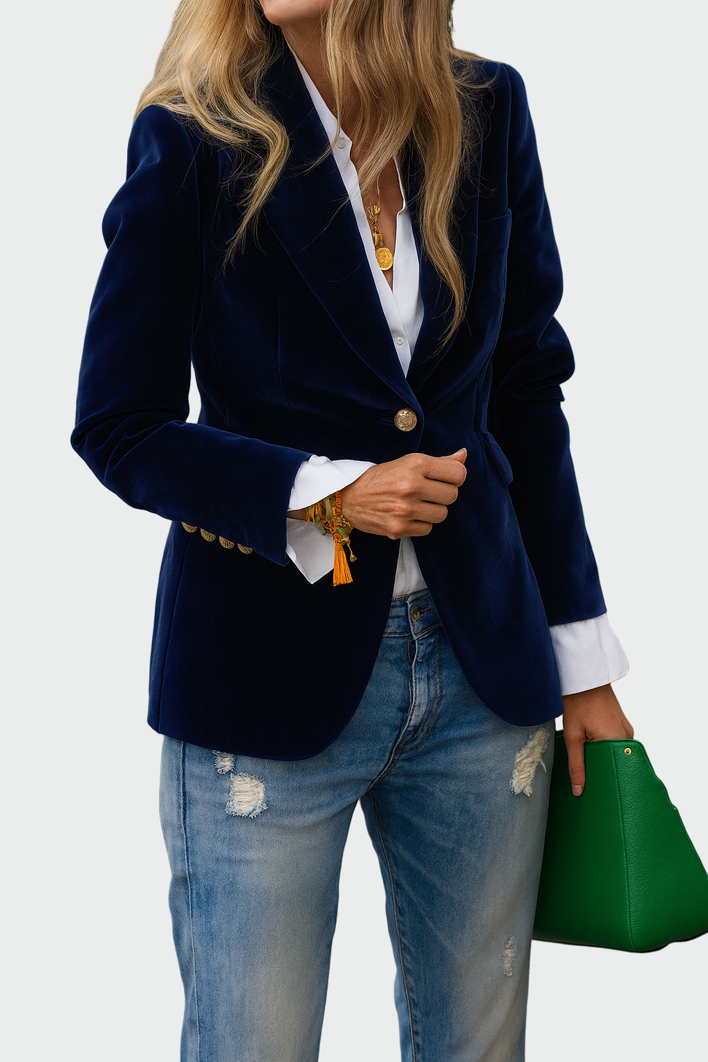 Coat in luxurious fabric