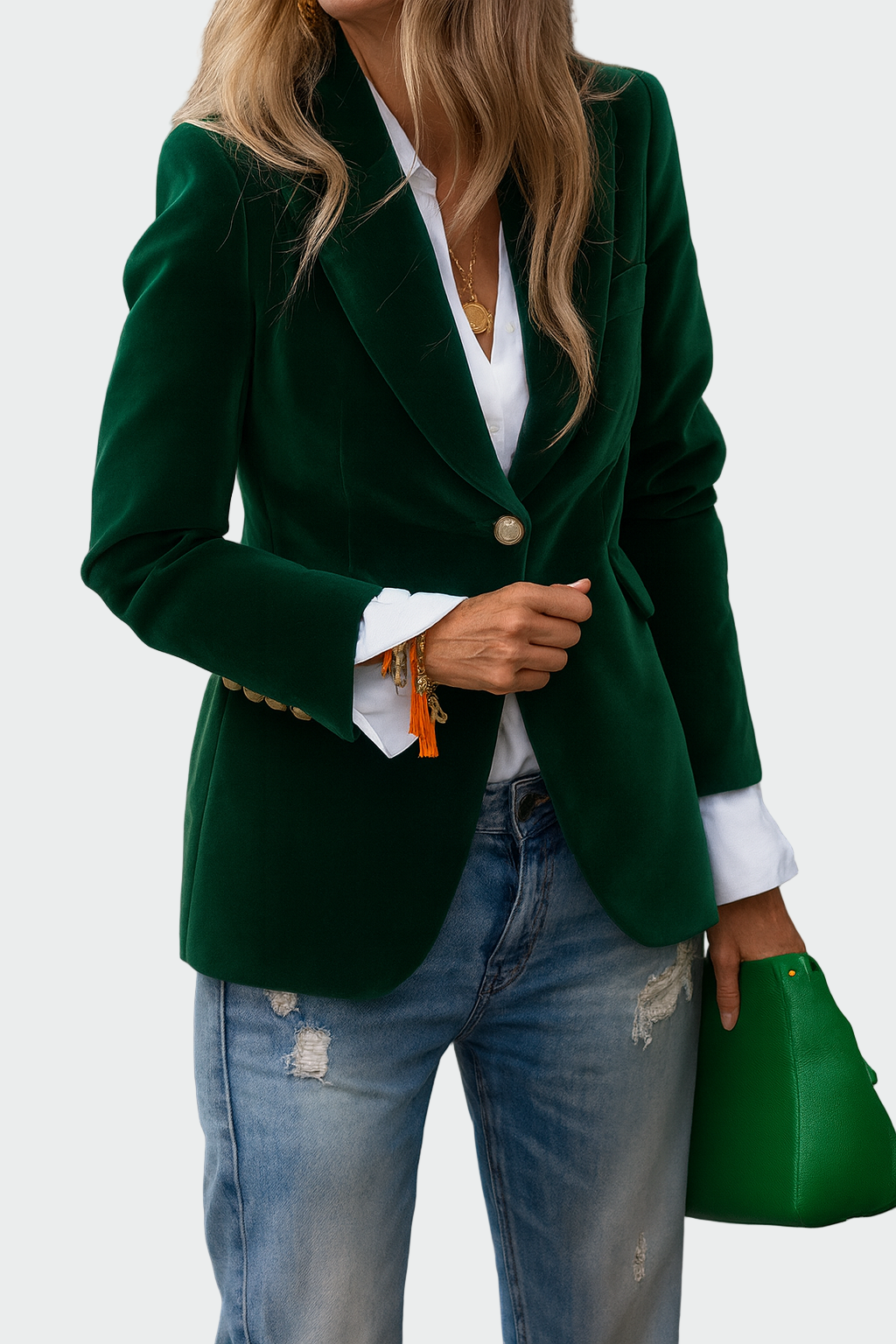 Coat in luxurious fabric