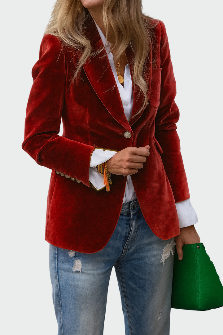 Coat in luxurious fabric