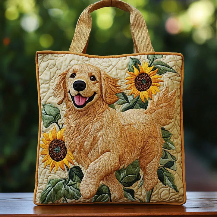 Gold Velvet Bag – Luxurious Quilted Tote