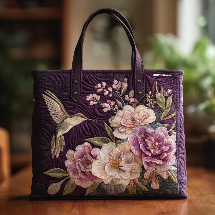 Hummingbird Orchid Tote Bag