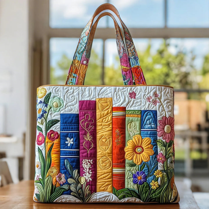 Floral Library Shopper Bag