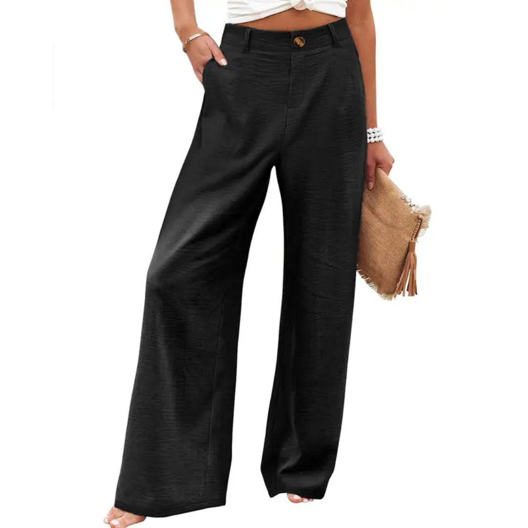 PERNILLE™ – Relaxed High-Waist Wide Leg Trousers