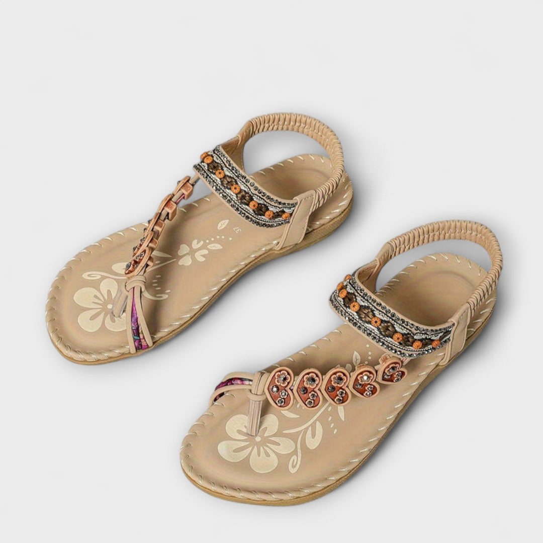 Apollonia - Sandales Boho à Lanière Entre-Doigts
