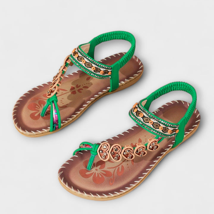 Apollonia - Sandales Boho à Lanière Entre-Doigts