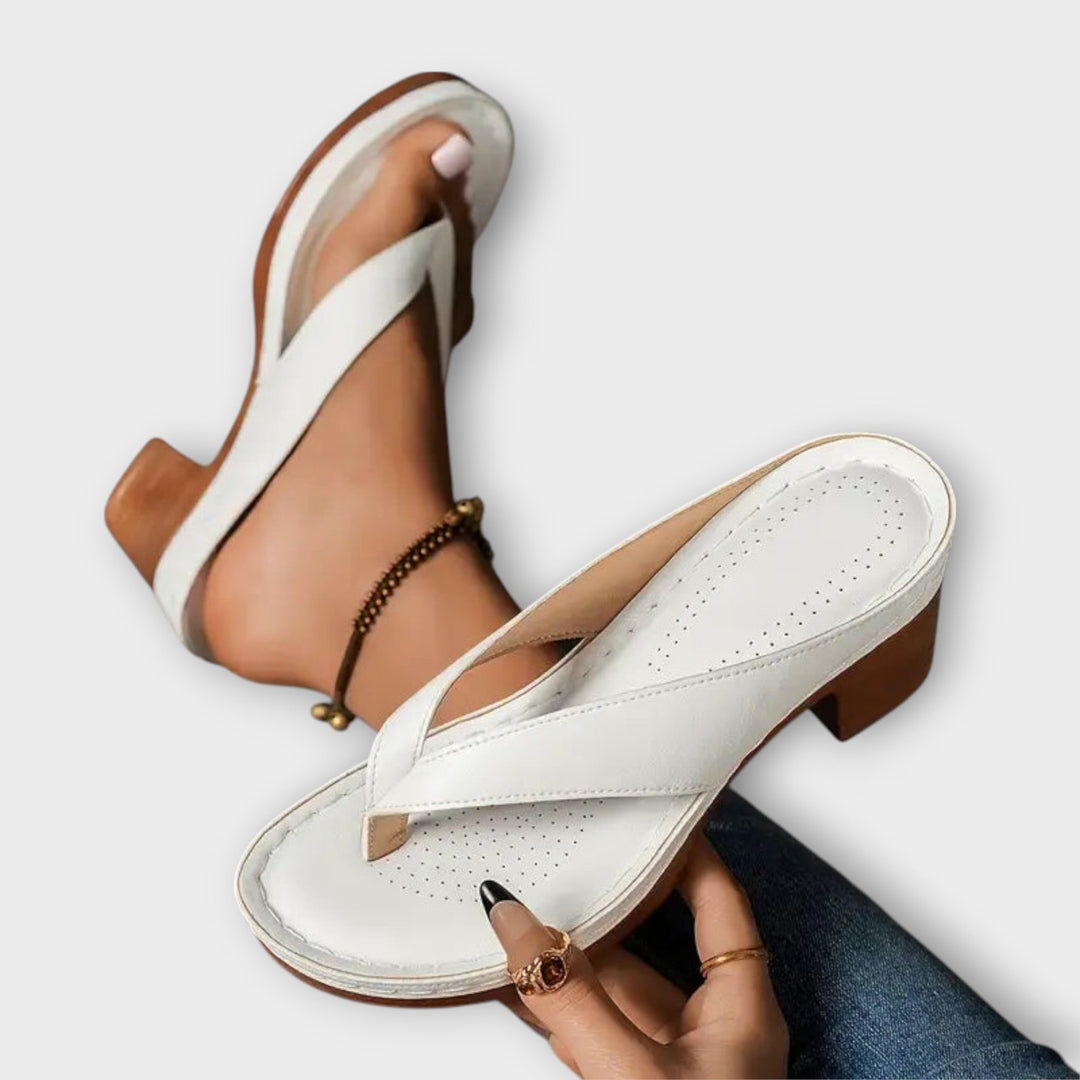 Emmi - Mules Dorées à Talon