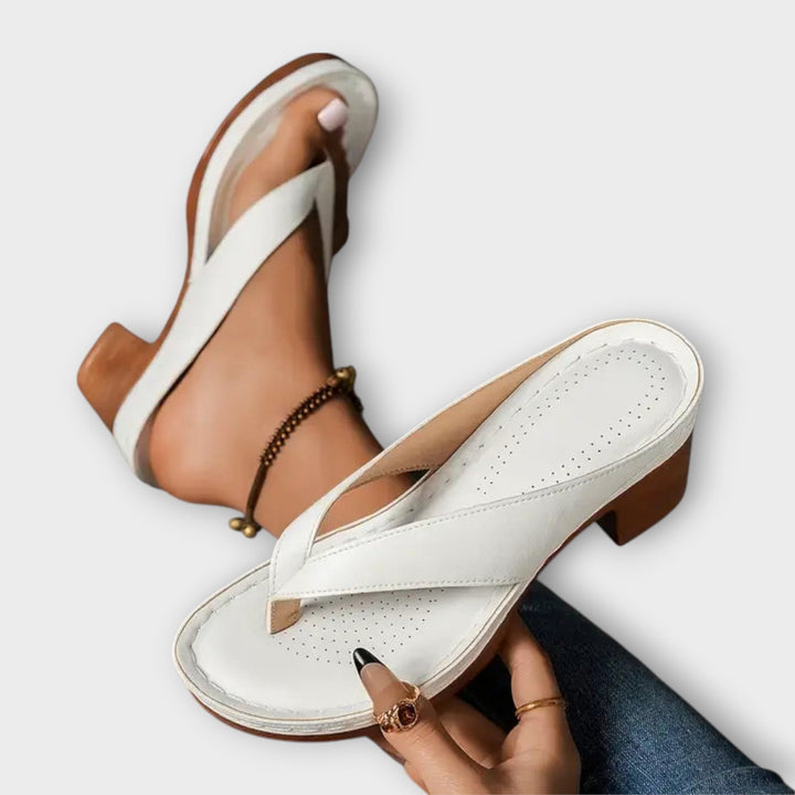 Emmi - Mules Dorées à Talon