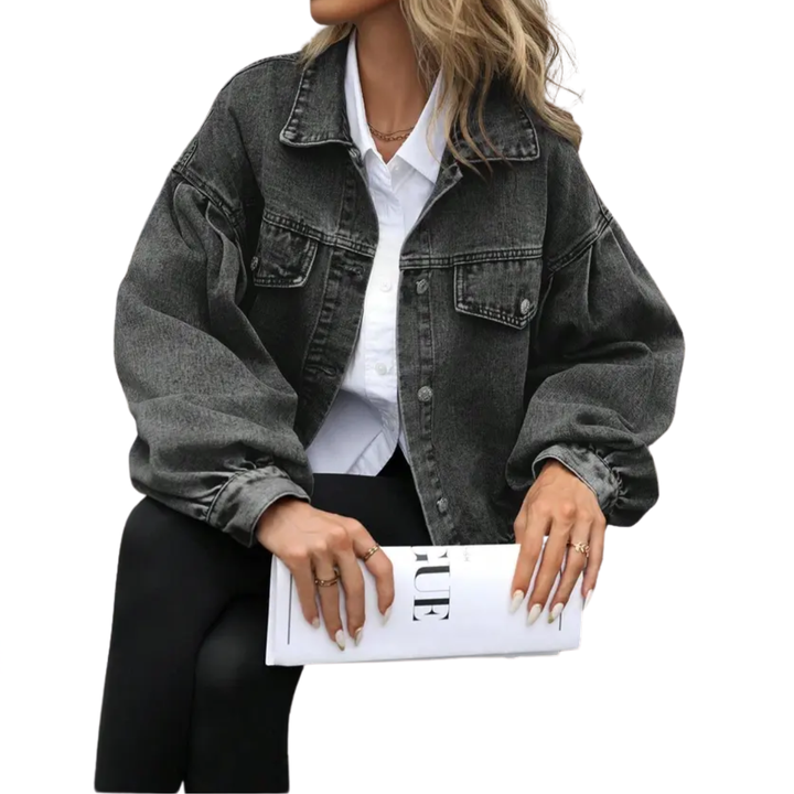 RICKI™ – Relaxed Distressed Street Denim Jacket