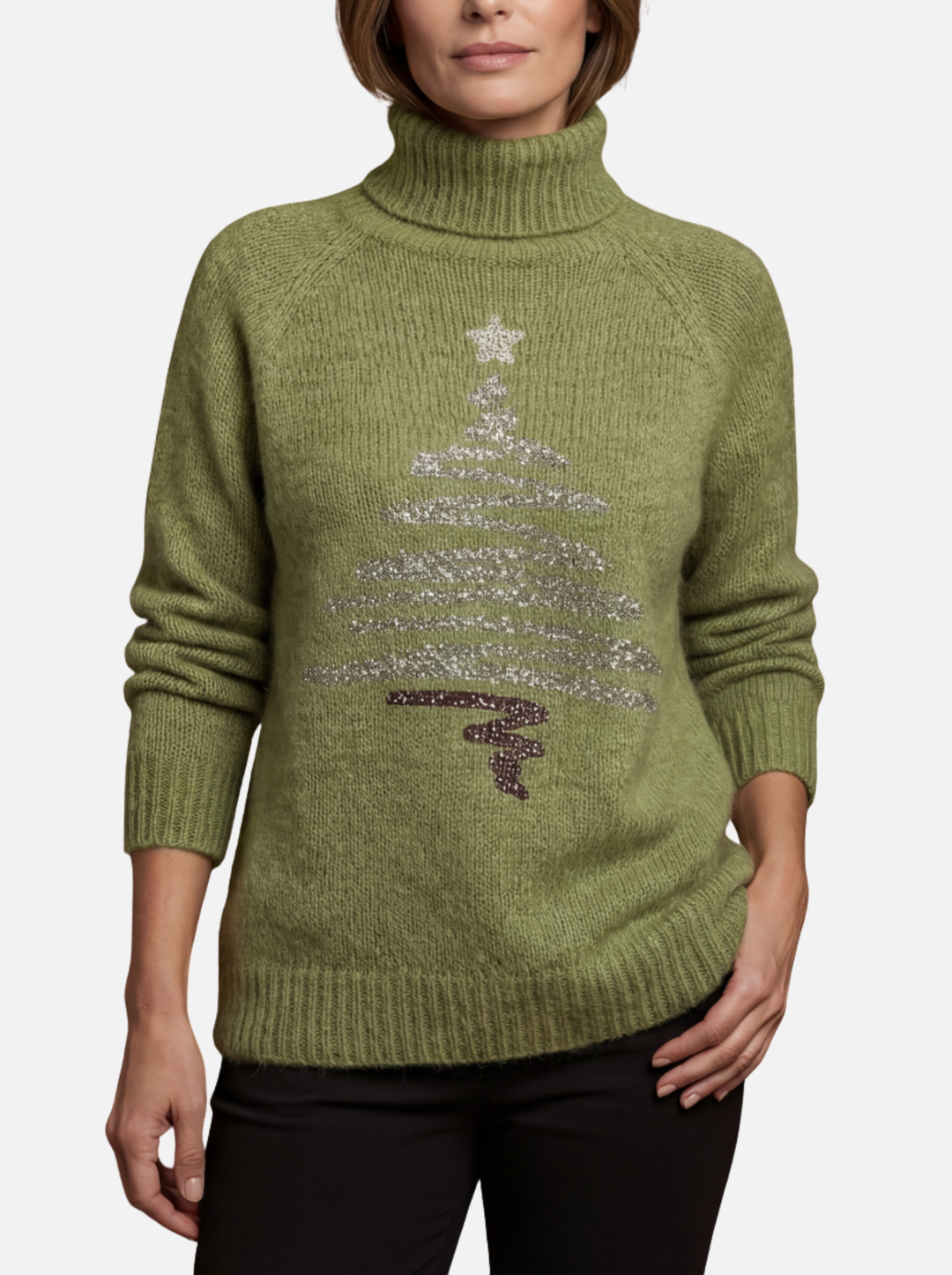 Sceirriasc - Snowgreen Highneck Jumper