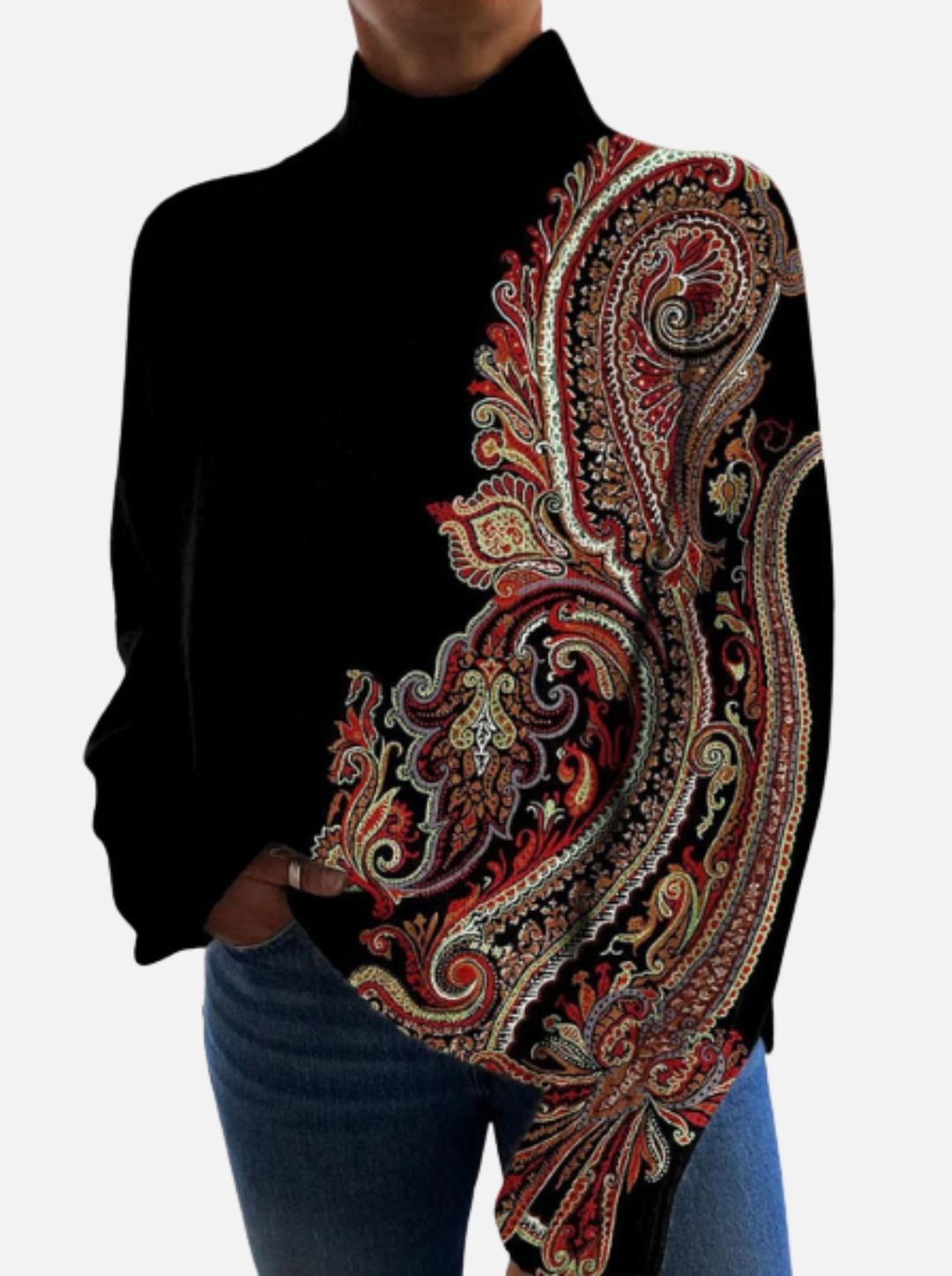 Ceanriasc - Patterned Multicolour Jumper