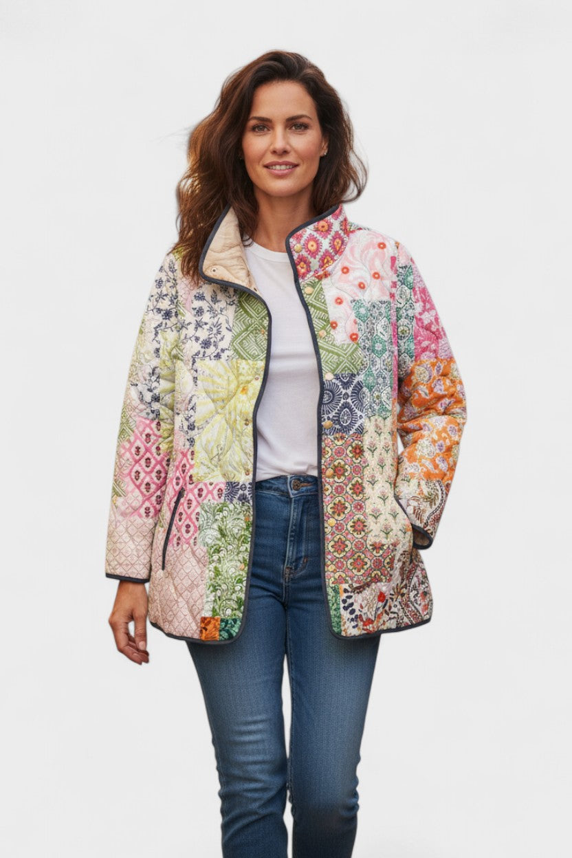 Dita – Steppjacke mit Flickenmuster